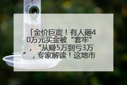 金价巨震！有人砸40万元买金被“套牢”，“从赚5万到亏3万”，专家解读！这地市民烈日下排队百米抢购黄金，“每克只要600多元”