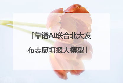 靠谱AI联合北大发布志愿填报大模型