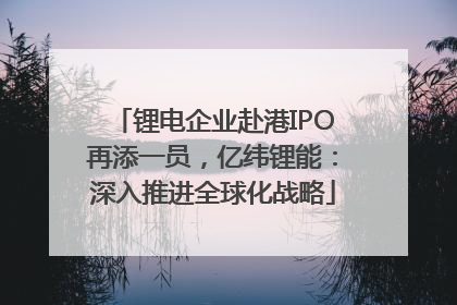 锂电企业赴港IPO再添一员，亿纬锂能：深入推进全球化战略