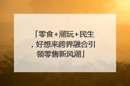 零食+潮玩+民生，好想来跨界融合引领零售新风潮