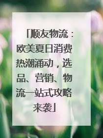 顺友物流：欧美夏日消费热潮涌动，选品、营销、物流一站式攻略来袭