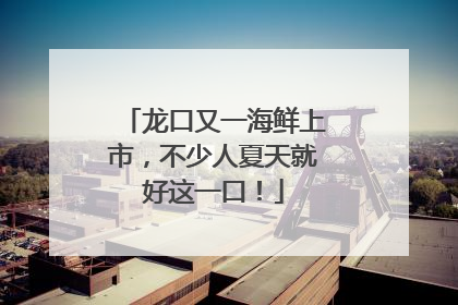龙口又一海鲜上市，不少人夏天就好这一口！
