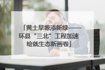 黄土旱塬添新绿——环县“三北”工程加速绘就生态新画卷