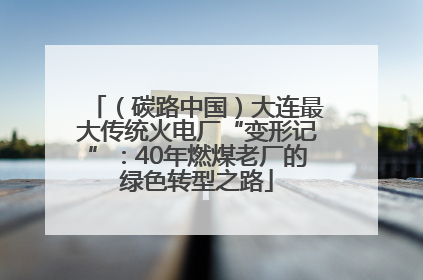 （碳路中国）大连最大传统火电厂“变形记”：40年燃煤老厂的绿色转型之路