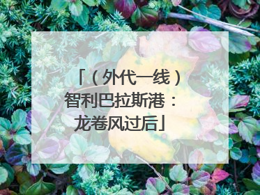 （外代一线）智利巴拉斯港：龙卷风过后