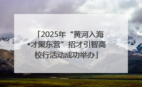 2025年“黄河入海•才聚东营”招才引智高校行活动成功举办