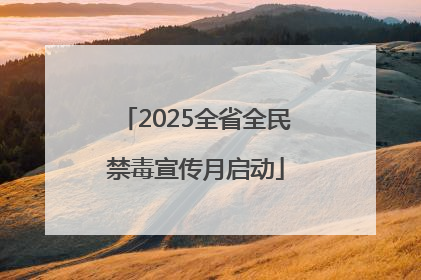 2025全省全民禁毒宣传月启动