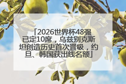 2026世界杯48强已定10席，乌兹别克斯坦创造历史首次晋级，约旦、韩国获出线名额