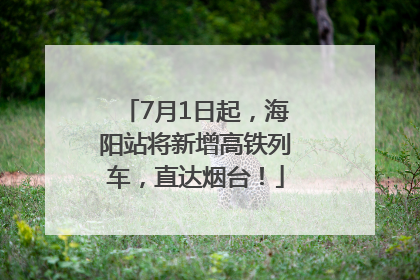 7月1日起，海阳站将新增高铁列车，直达烟台！
